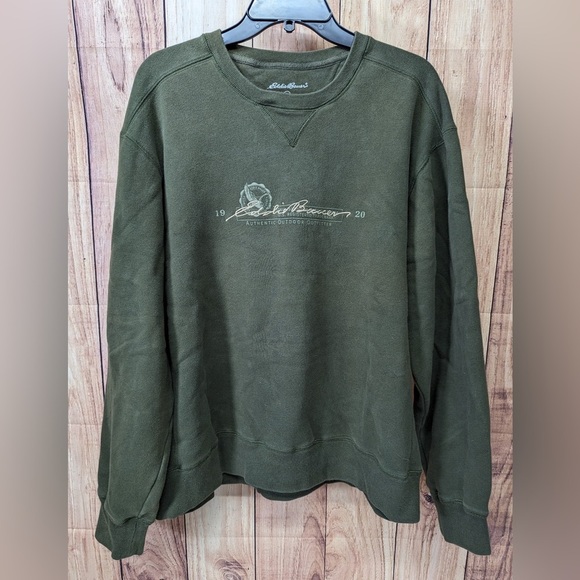 Vintage green‎ Eddie Bauer Sweater oversized size XL - Picture 2 of 6